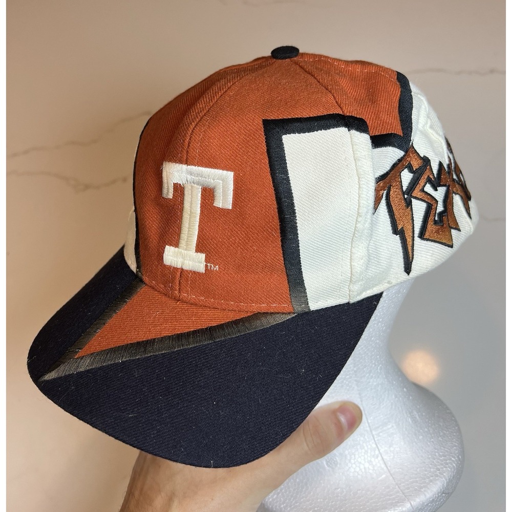 VTG 90s Texas BOLT TOW snapback Longhorns Graffiti Top of World snapback hat vtg